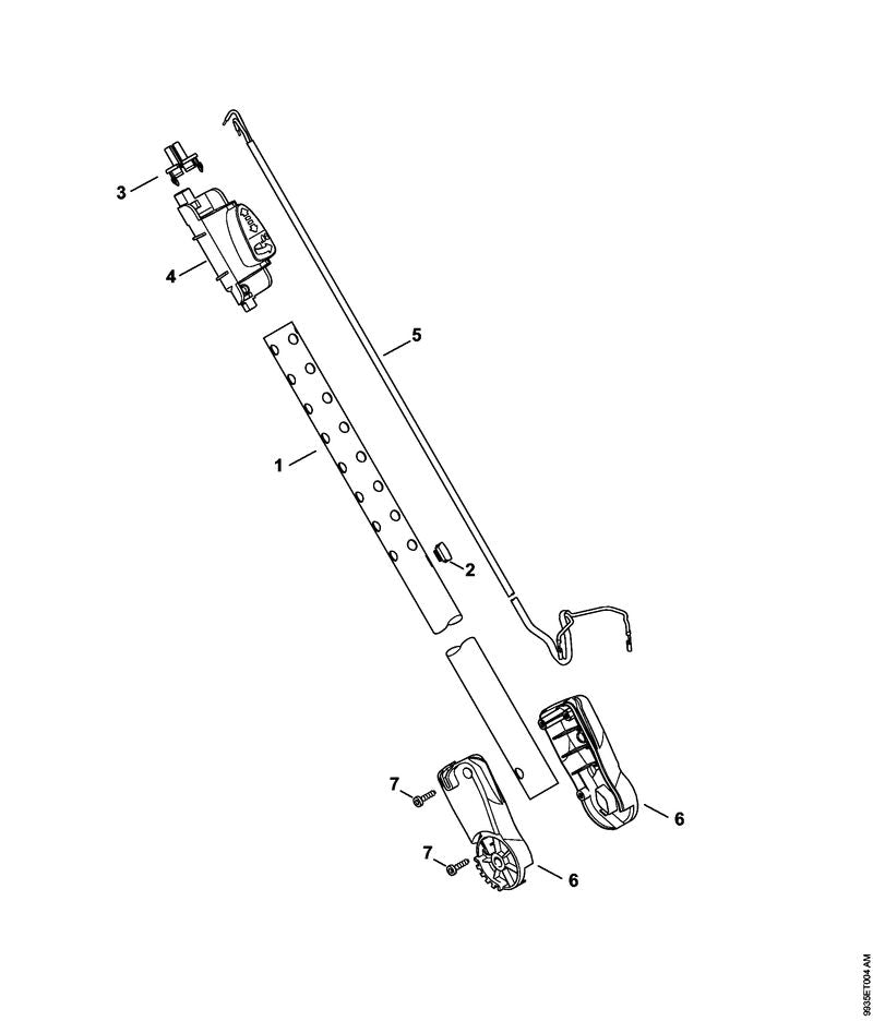 STIHL 4816-710-7101 Steel positie 1 technische tekening