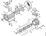 STIHL 4780-600-3200 Ventilator positie 18 technische tekening