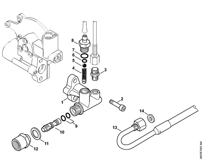 STIHL 4780-007-1012 Reparatieset kleppen positie -1 technische tekening