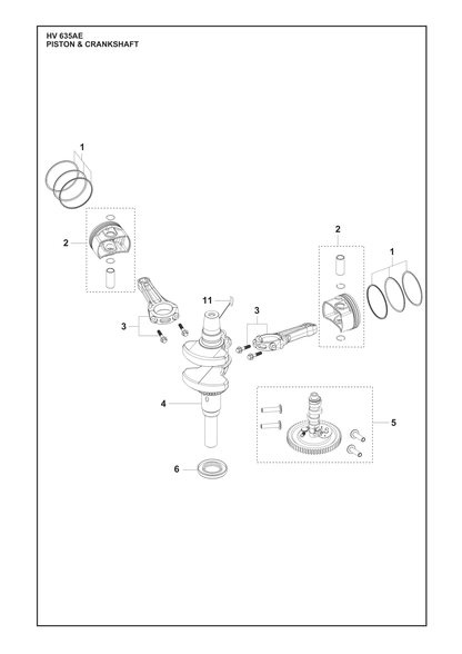 Husqvarna 546065601 onderdelentekening - positie 2