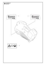 Husqvarna 529633802 onderdelentekening - positie 1