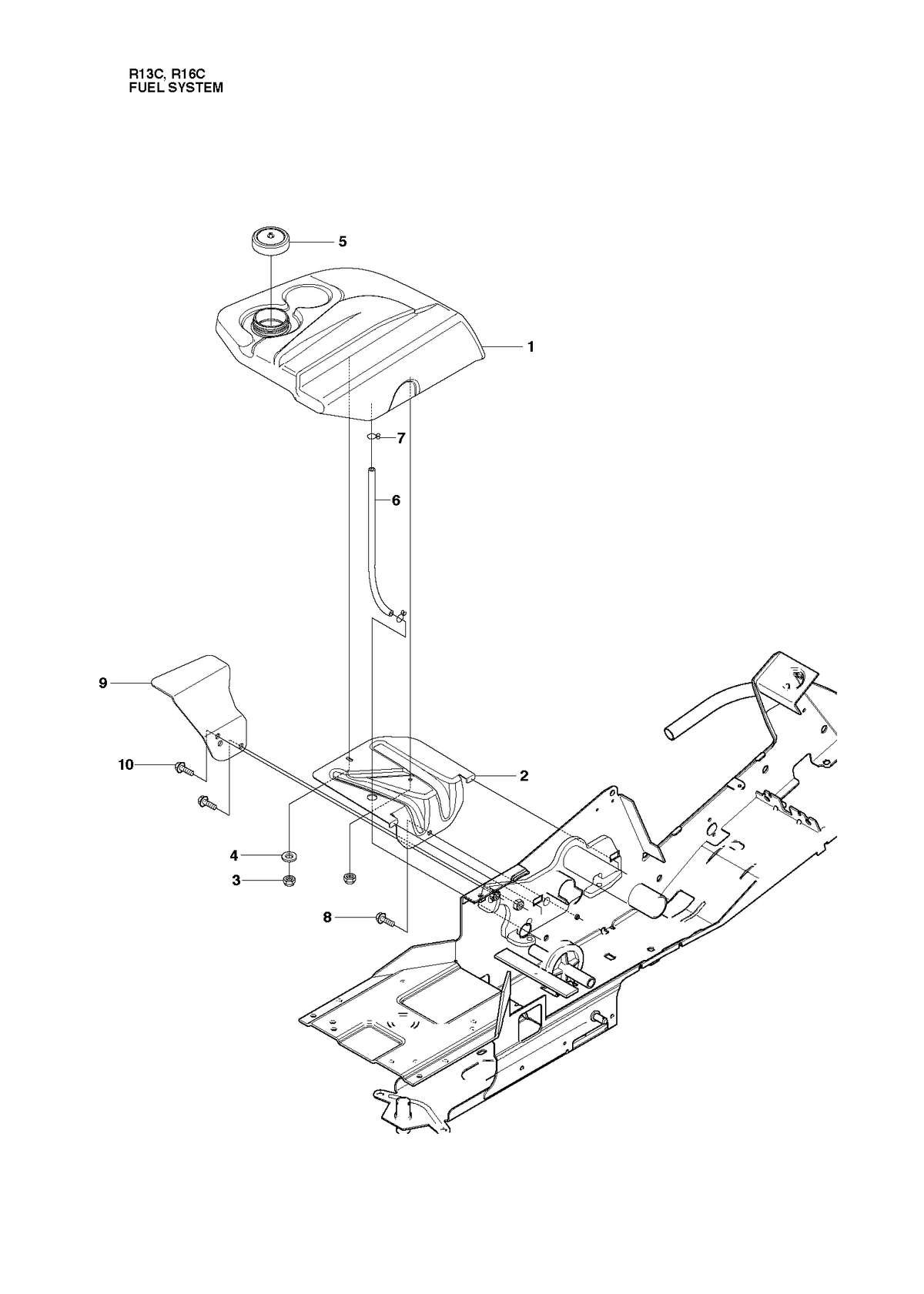 Husqvarna 501020301 onderdelentekening - positie 9