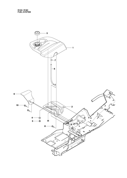 Husqvarna 501020301 onderdelentekening - positie 9