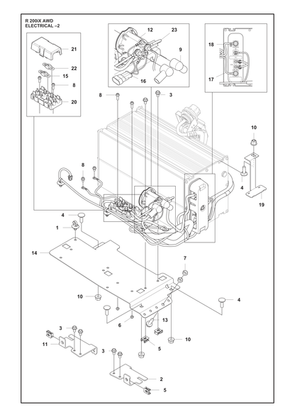 Husqvarna 547046701 onderdelentekening - positie 18