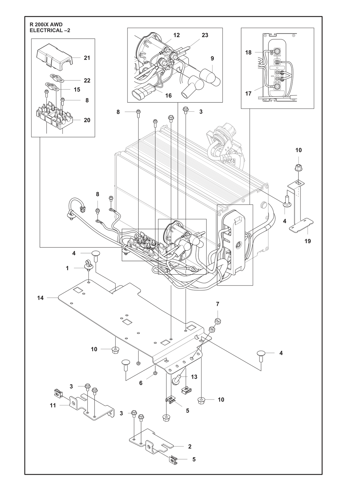 Husqvarna 538861201 onderdelentekening - positie 19