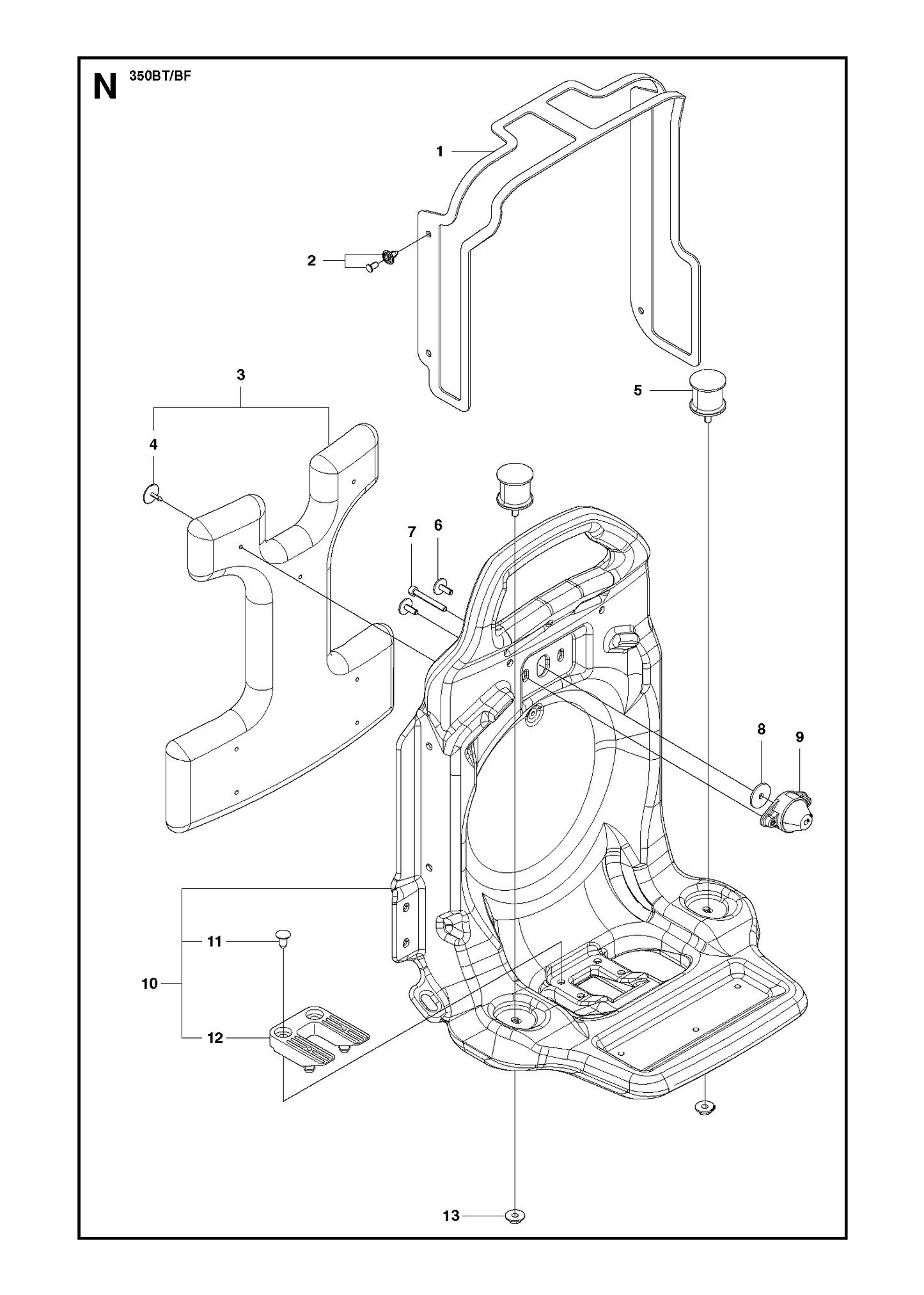 Husqvarna 511802001 onderdelentekening - positie 12