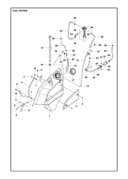 Husqvarna 576142801 onderdelentekening - positie 2
