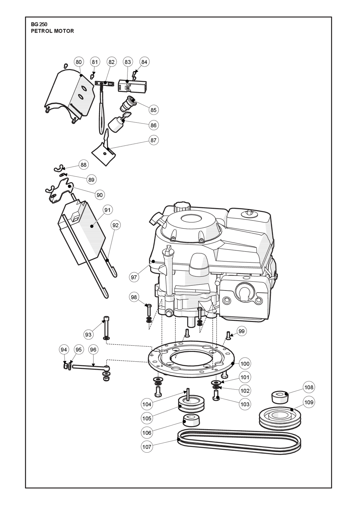 Husqvarna 534899601 onderdelentekening - positie 106