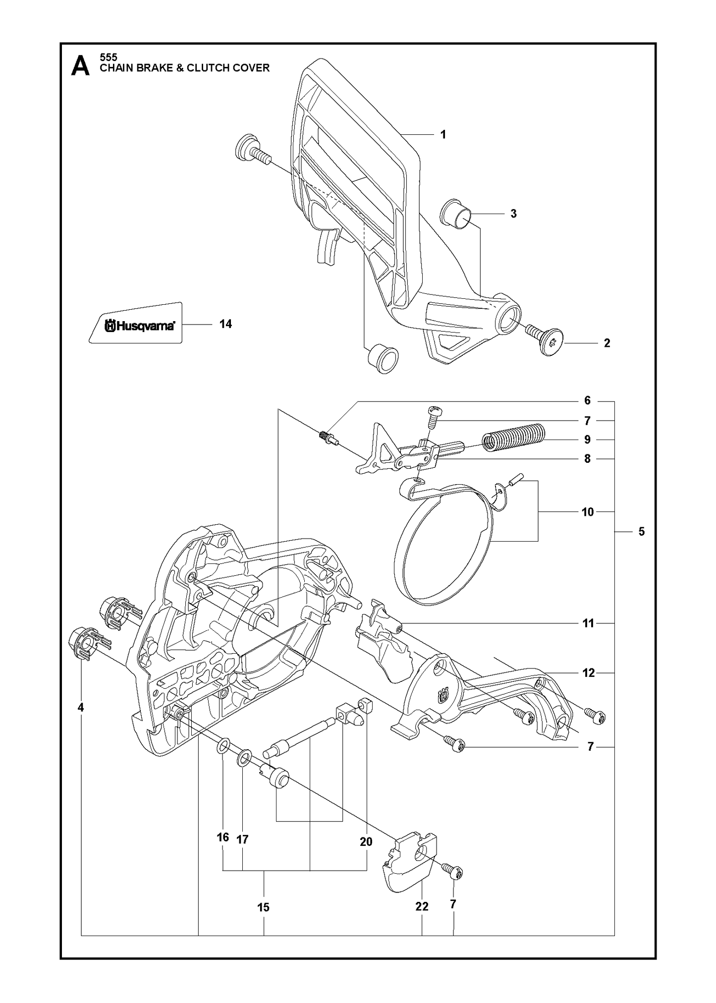 Husqvarna 503908301 onderdelentekening - positie 9