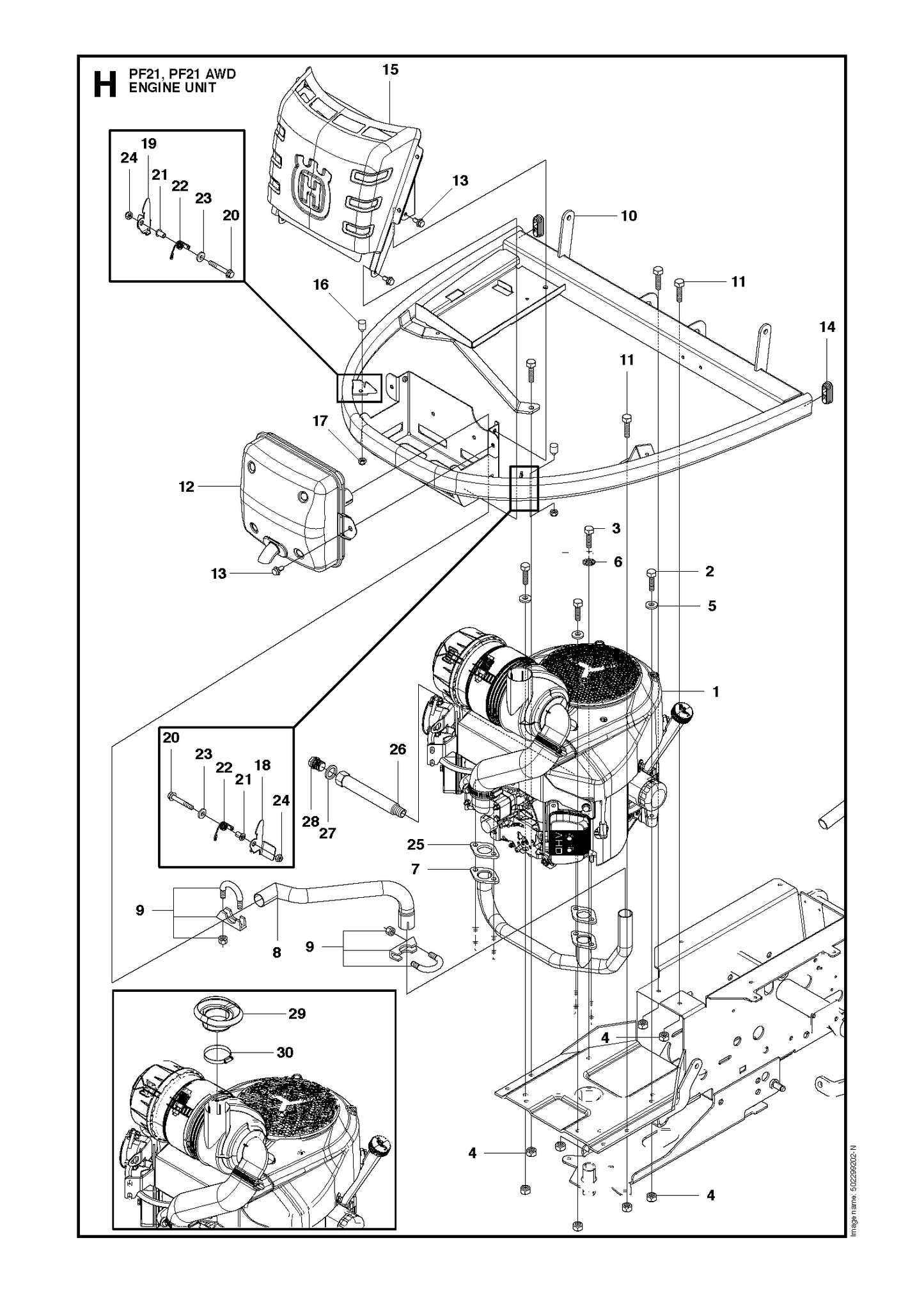 Husqvarna 502636801 onderdelentekening - positie 7