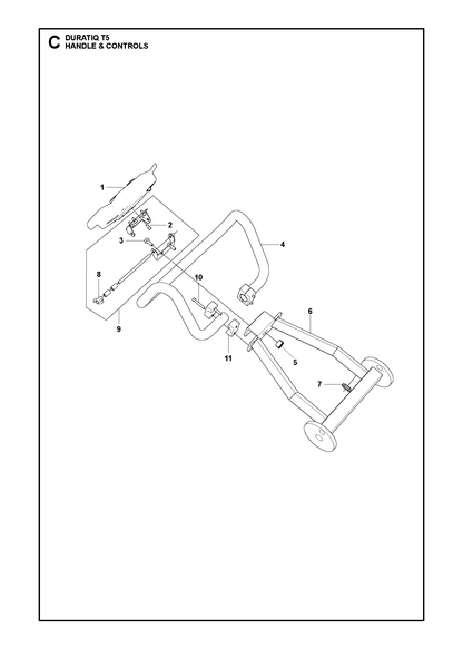 Husqvarna 595720901 onderdelentekening - positie 1