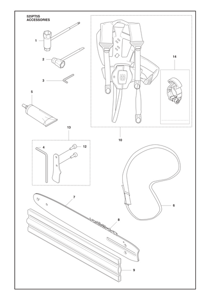 Husqvarna 588698003 onderdelentekening - positie 13