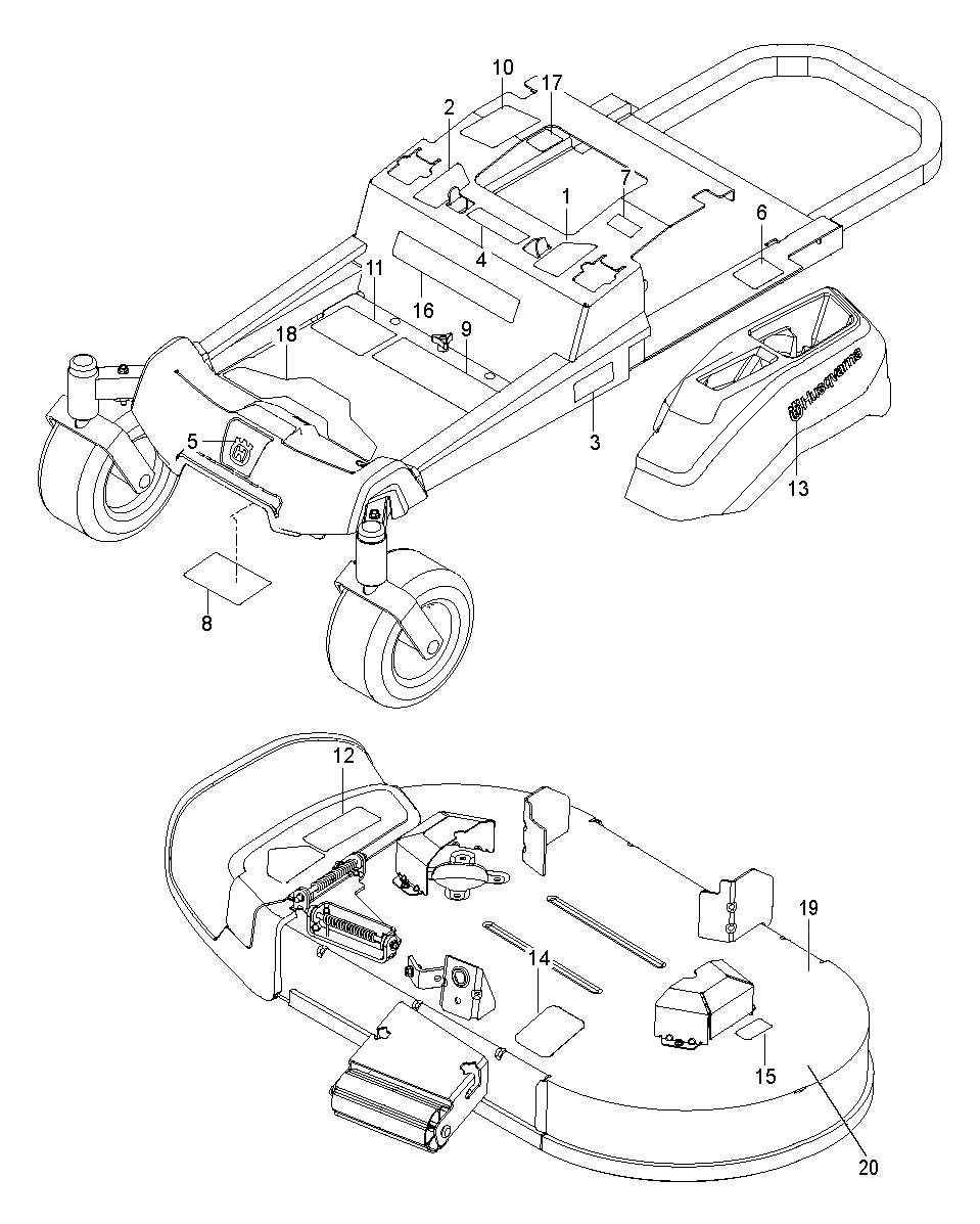 Husqvarna 587000701 onderdelentekening - positie 18