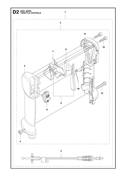 Husqvarna 503200782 onderdelentekening - positie 13