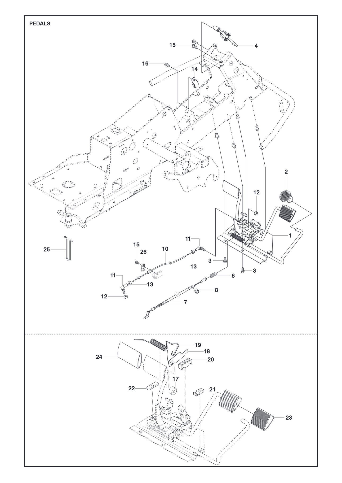 Husqvarna 506576402 onderdelentekening - positie 25