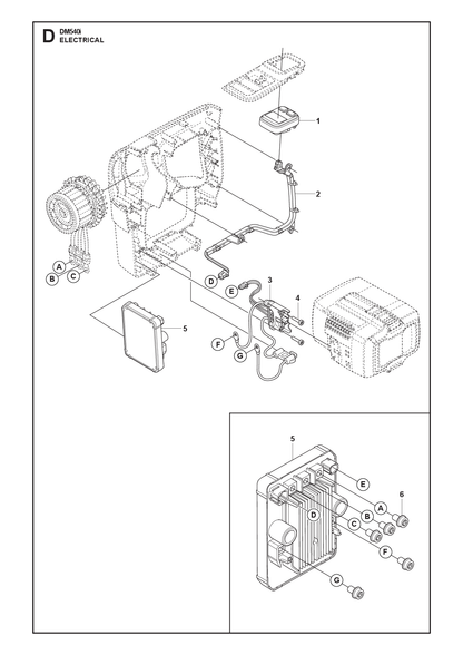 Husqvarna 529588302 onderdelentekening - positie 5