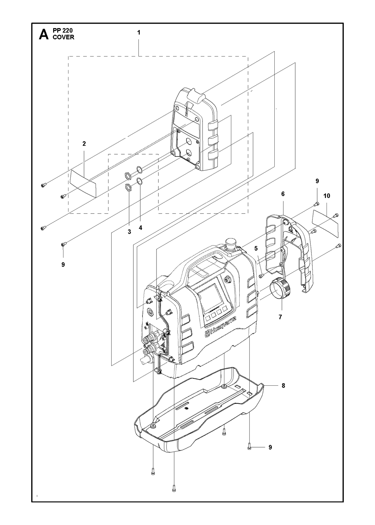 Husqvarna 586860001 onderdelentekening - positie 10