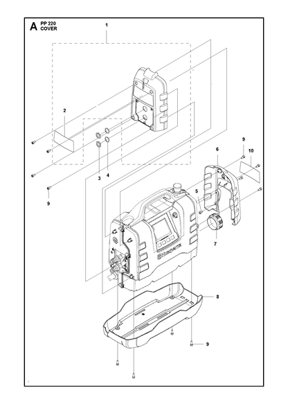 Husqvarna 586860001 onderdelentekening - positie 10