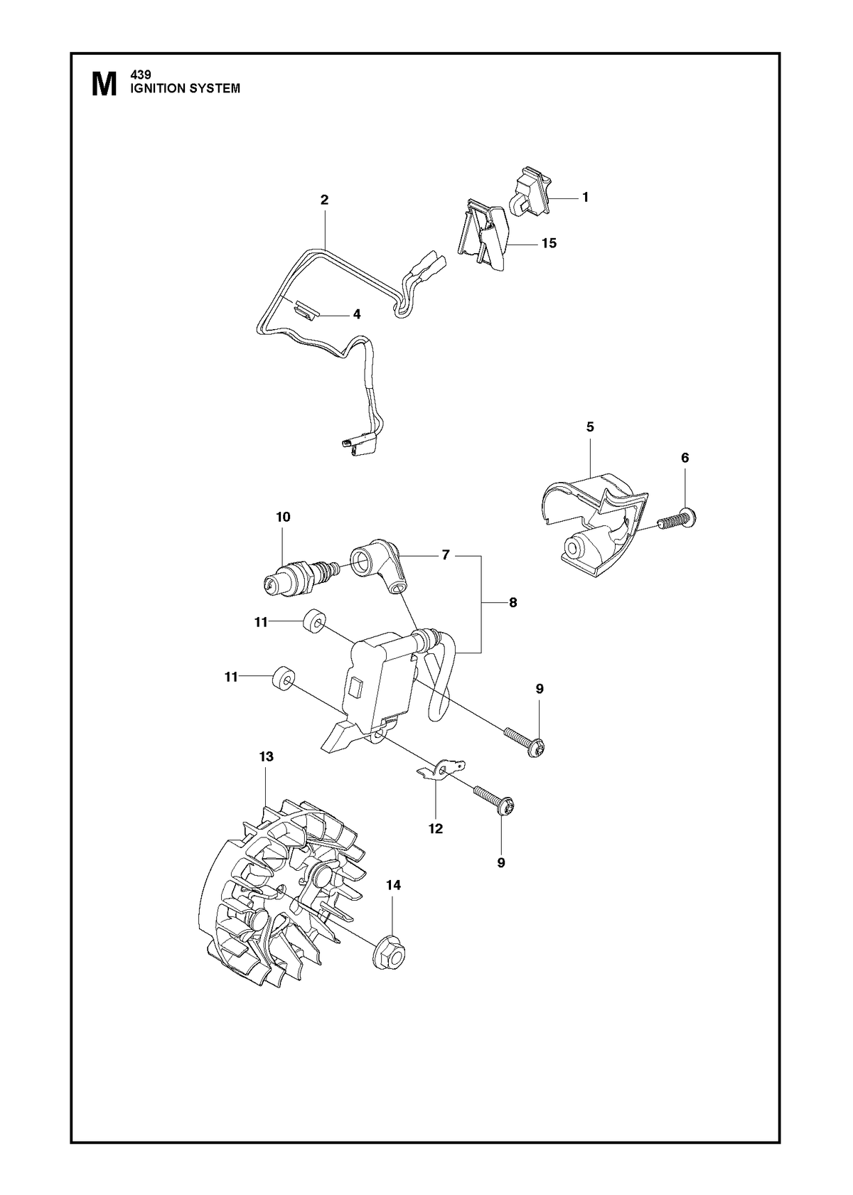 Husqvarna 579309401 onderdelentekening - positie 15