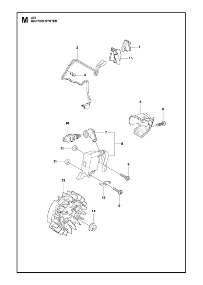 Husqvarna 579309401 onderdelentekening - positie 15