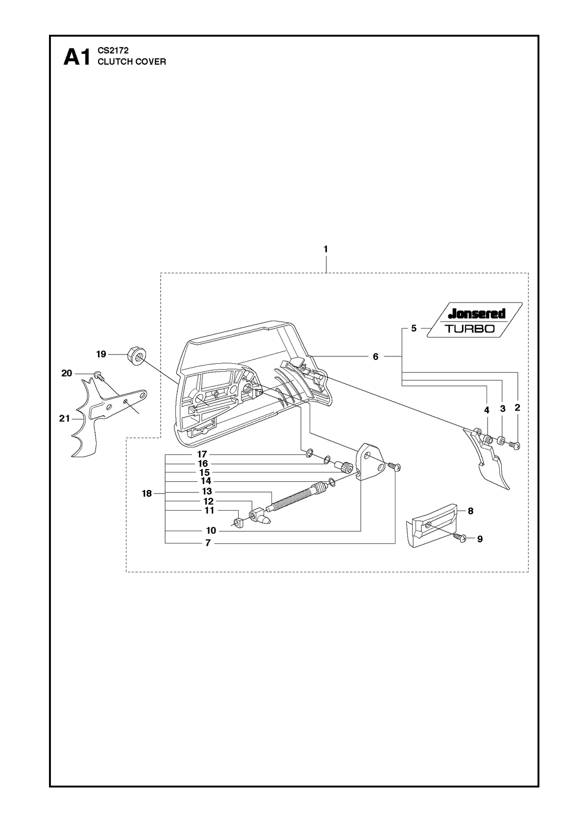 Husqvarna 537190601 onderdelentekening - positie 8