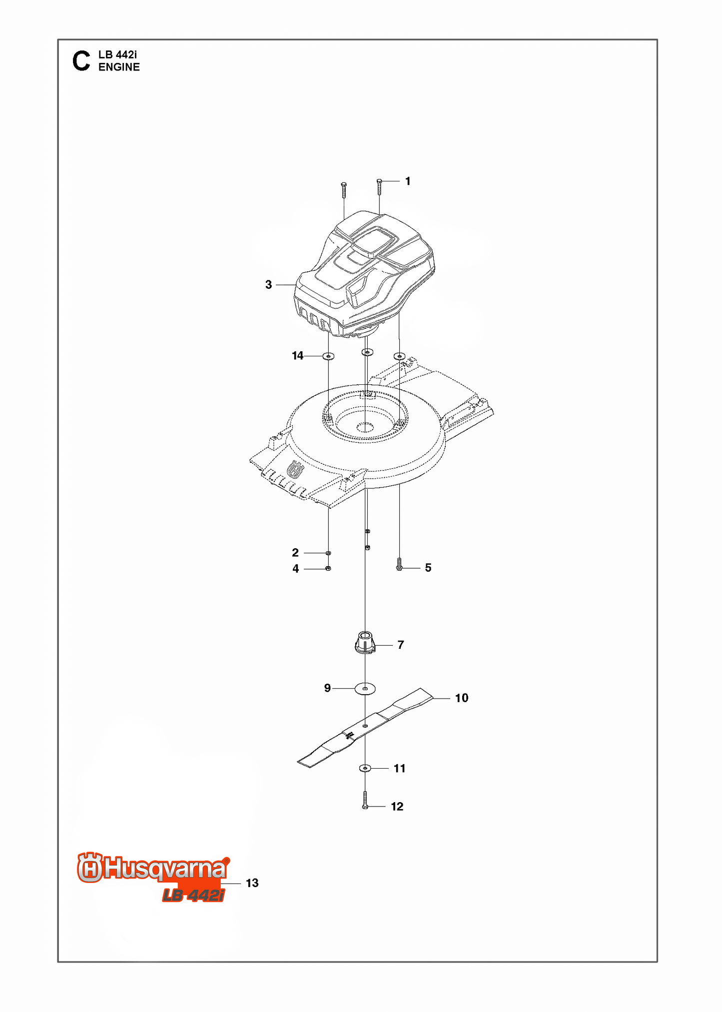 Husqvarna 502871802 onderdelentekening - positie 7