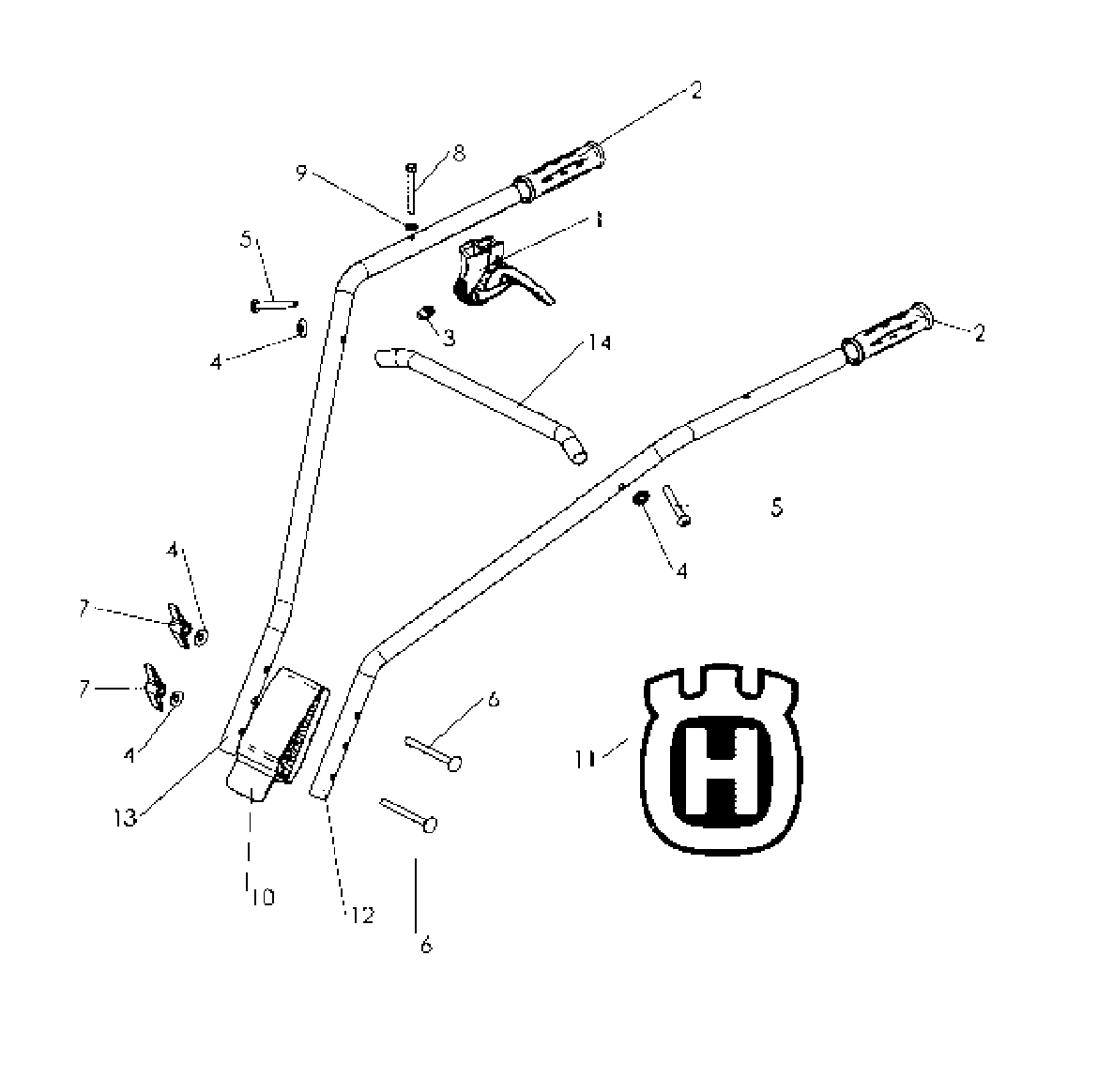 Husqvarna 590162201 onderdelentekening - positie 13