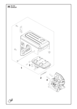 Husqvarna 531146908 onderdelentekening - positie 1