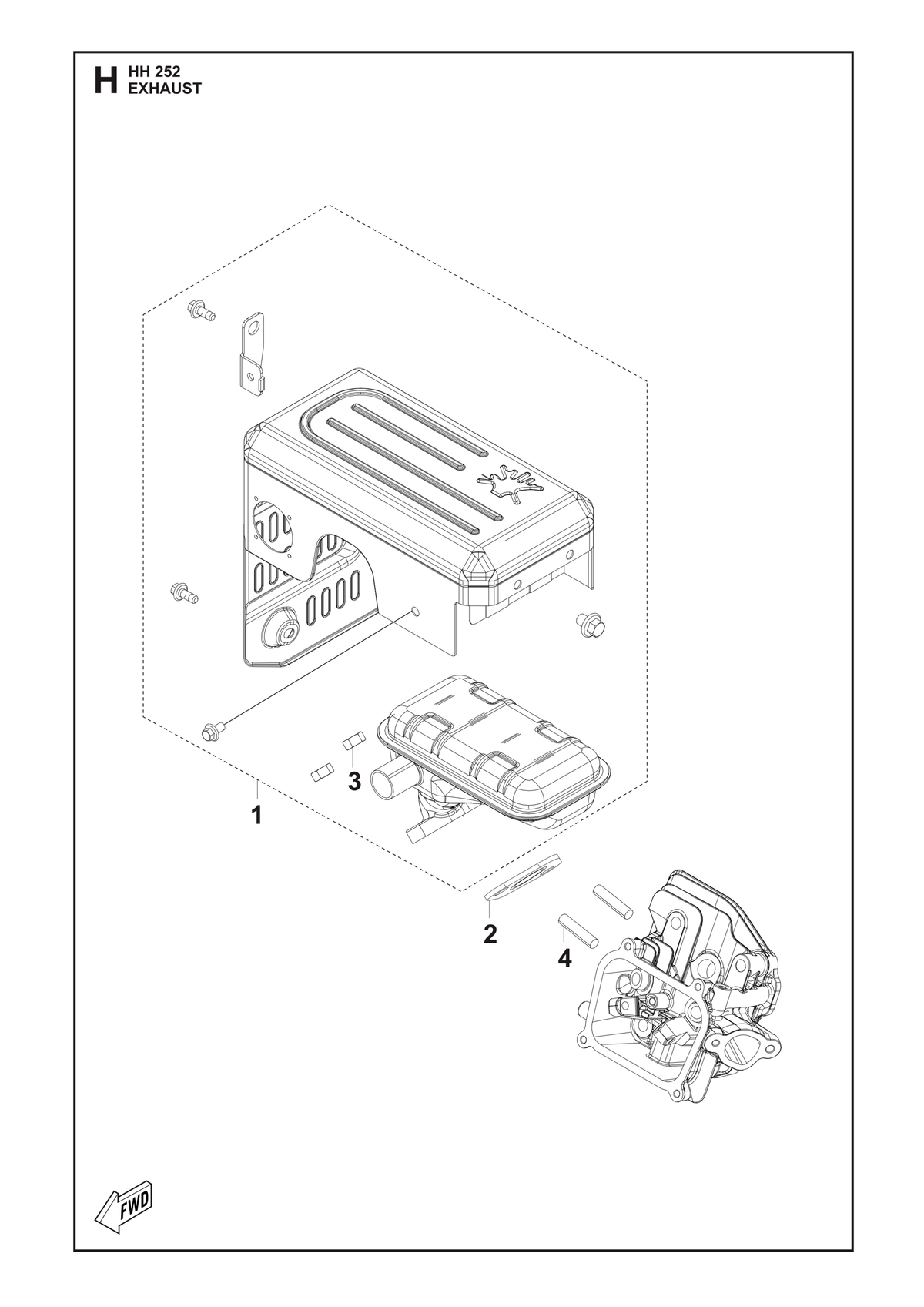Husqvarna 531146908 onderdelentekening - positie 1