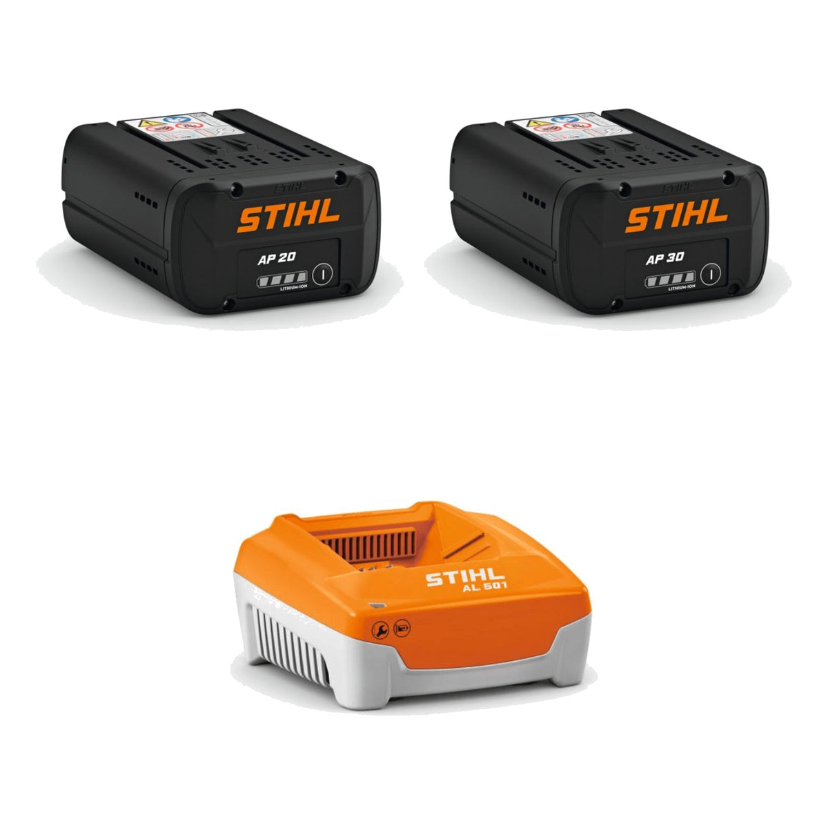 STIHL AP 20 Accu + AP 30 Accu + AL 501 Snellader | AP Power-duo