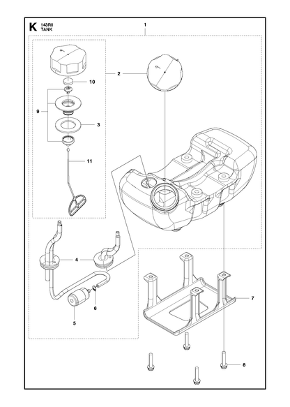 Husqvarna 505310301 onderdelentekening - positie 4