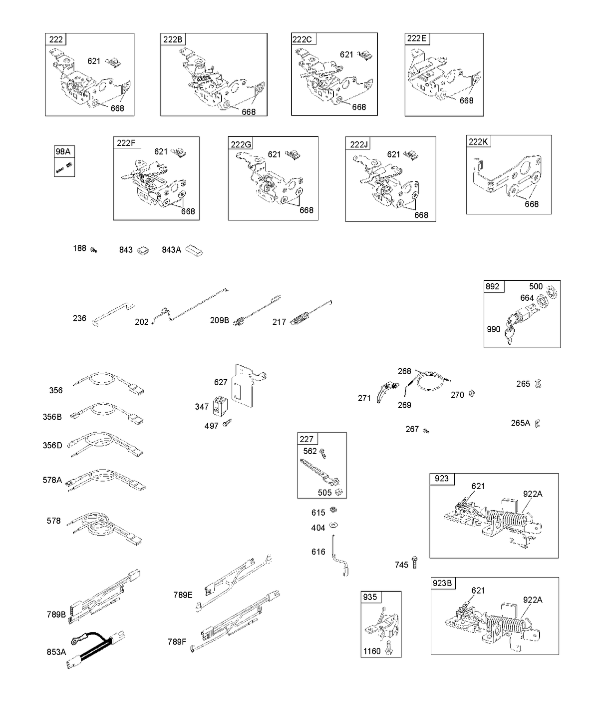 Husqvarna 594923101 onderdelentekening - positie 209