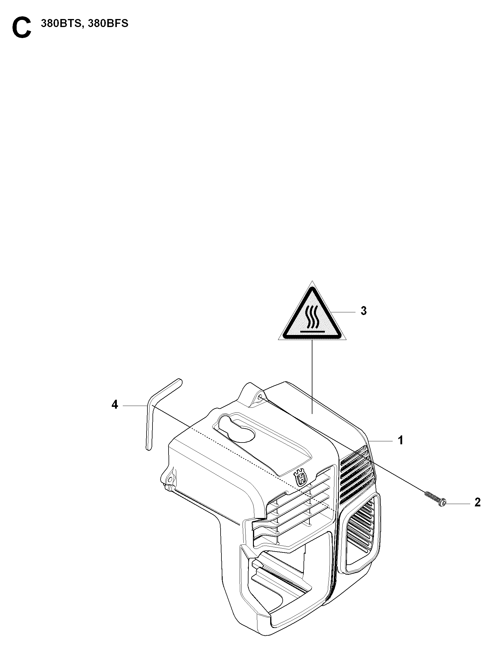Husqvarna 505182001 onderdelentekening - positie 1