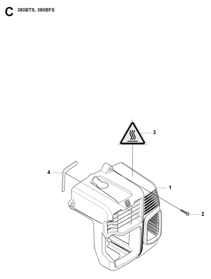 Husqvarna 505182001 onderdelentekening - positie 1