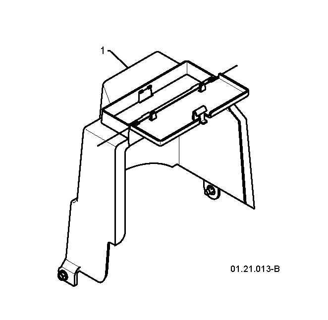 Husqvarna 532443030 onderdelentekening - positie 1