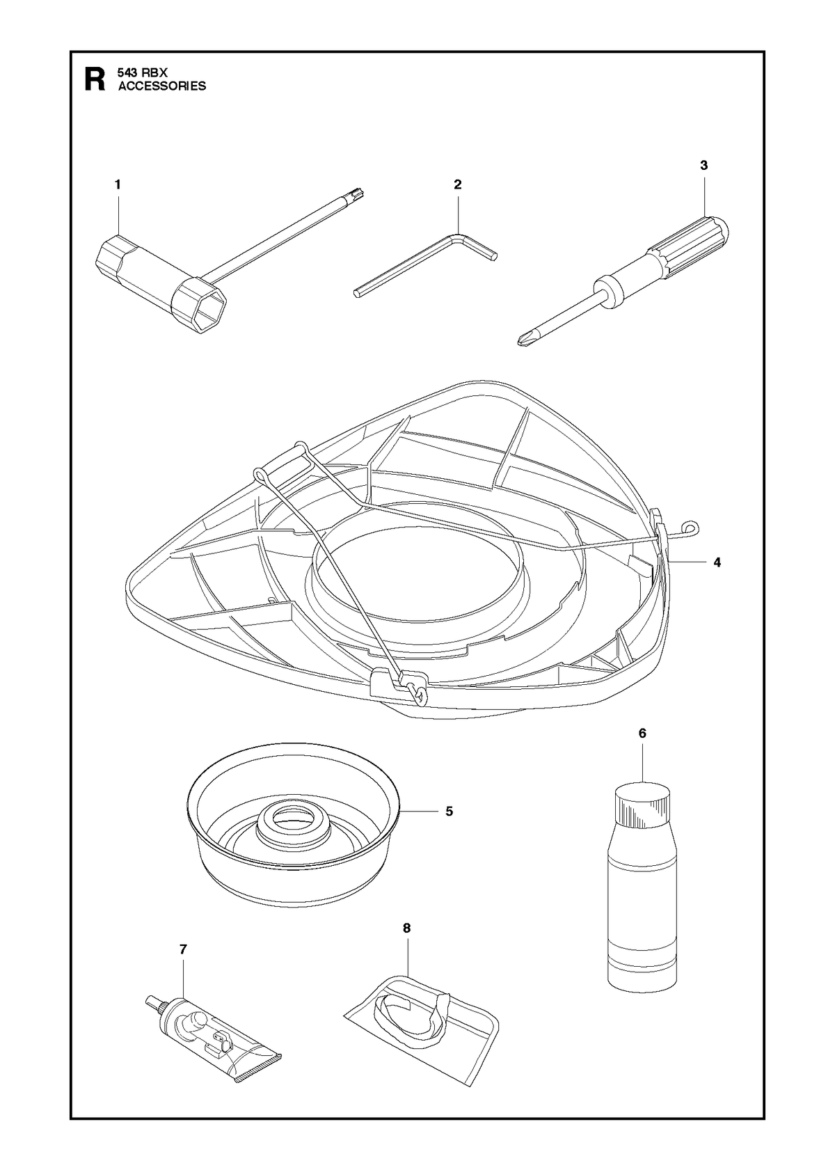 Husqvarna 516014501 onderdelentekening - positie 5