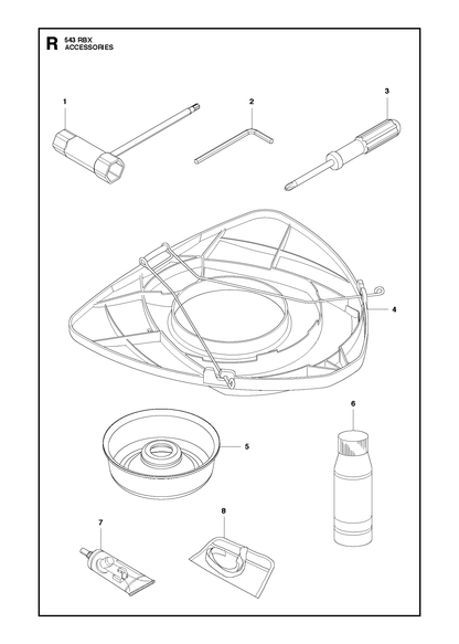 Husqvarna 516014501 onderdelentekening - positie 5