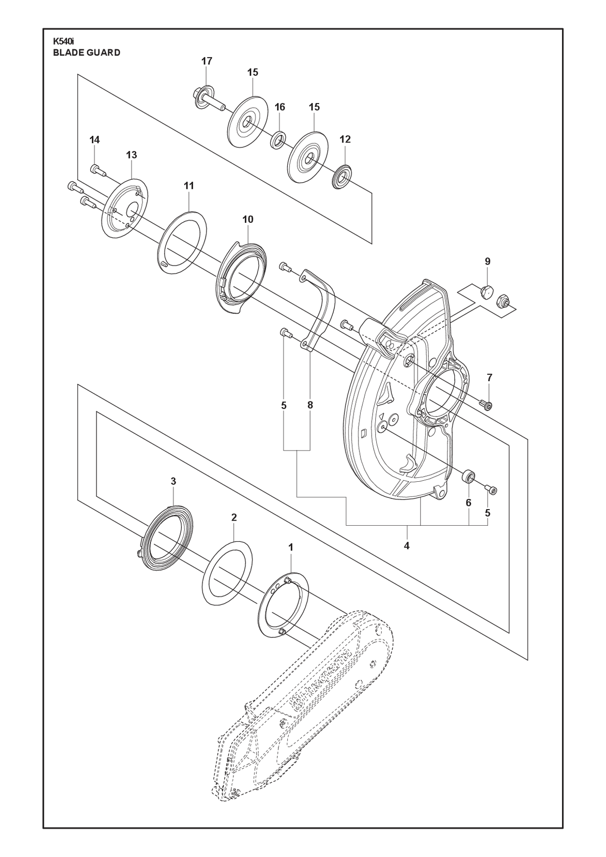 Husqvarna 598935403 onderdelentekening - positie 16