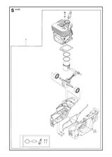 Husqvarna 582415003 onderdelentekening - positie 1