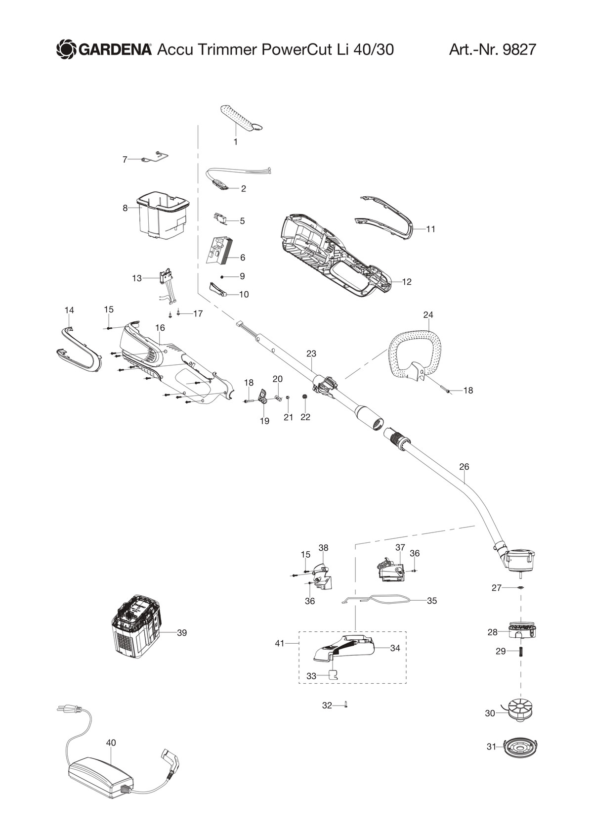 Husqvarna 590758201 onderdelentekening - positie 38