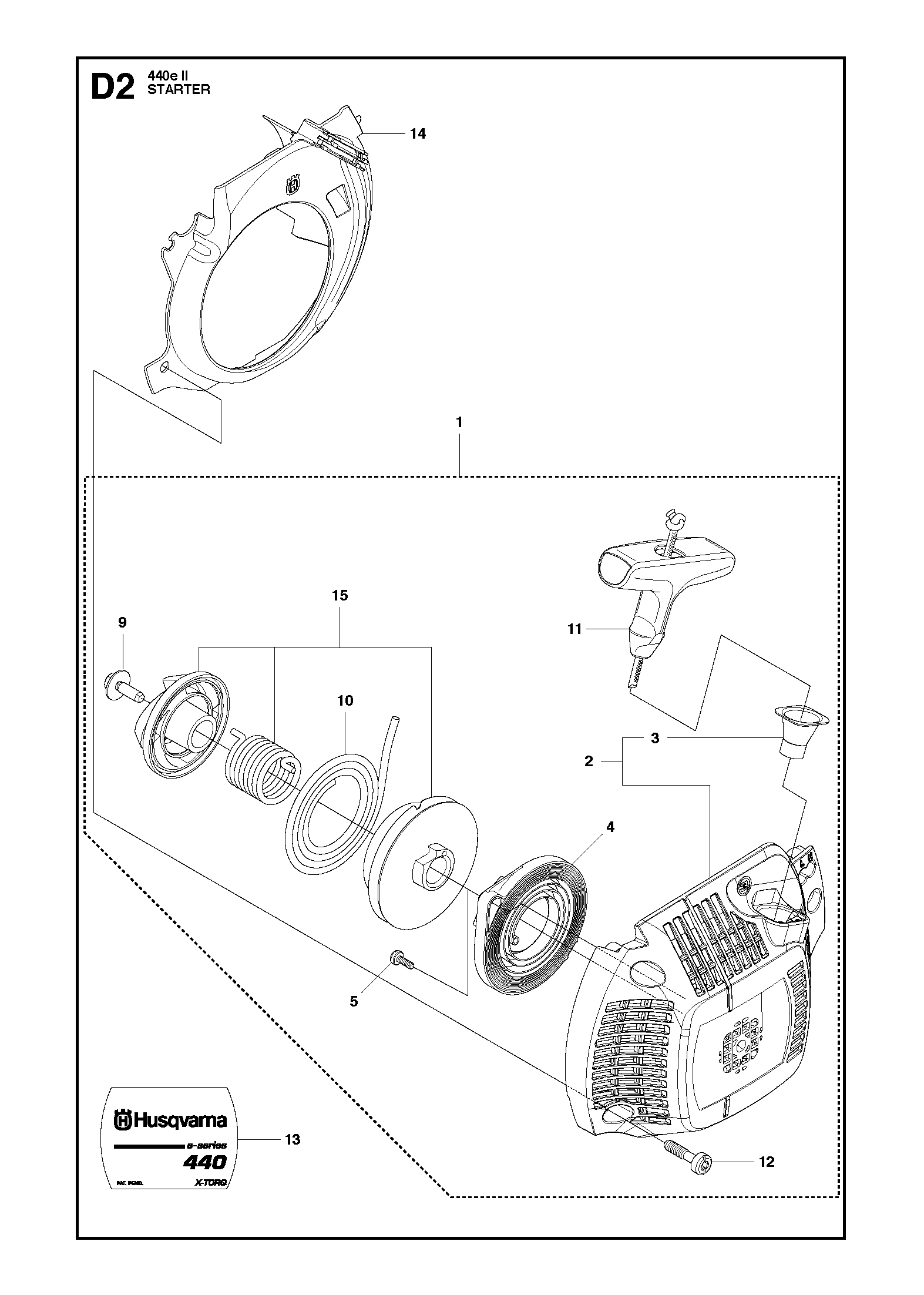 Husqvarna 503858901 onderdelentekening - positie 10