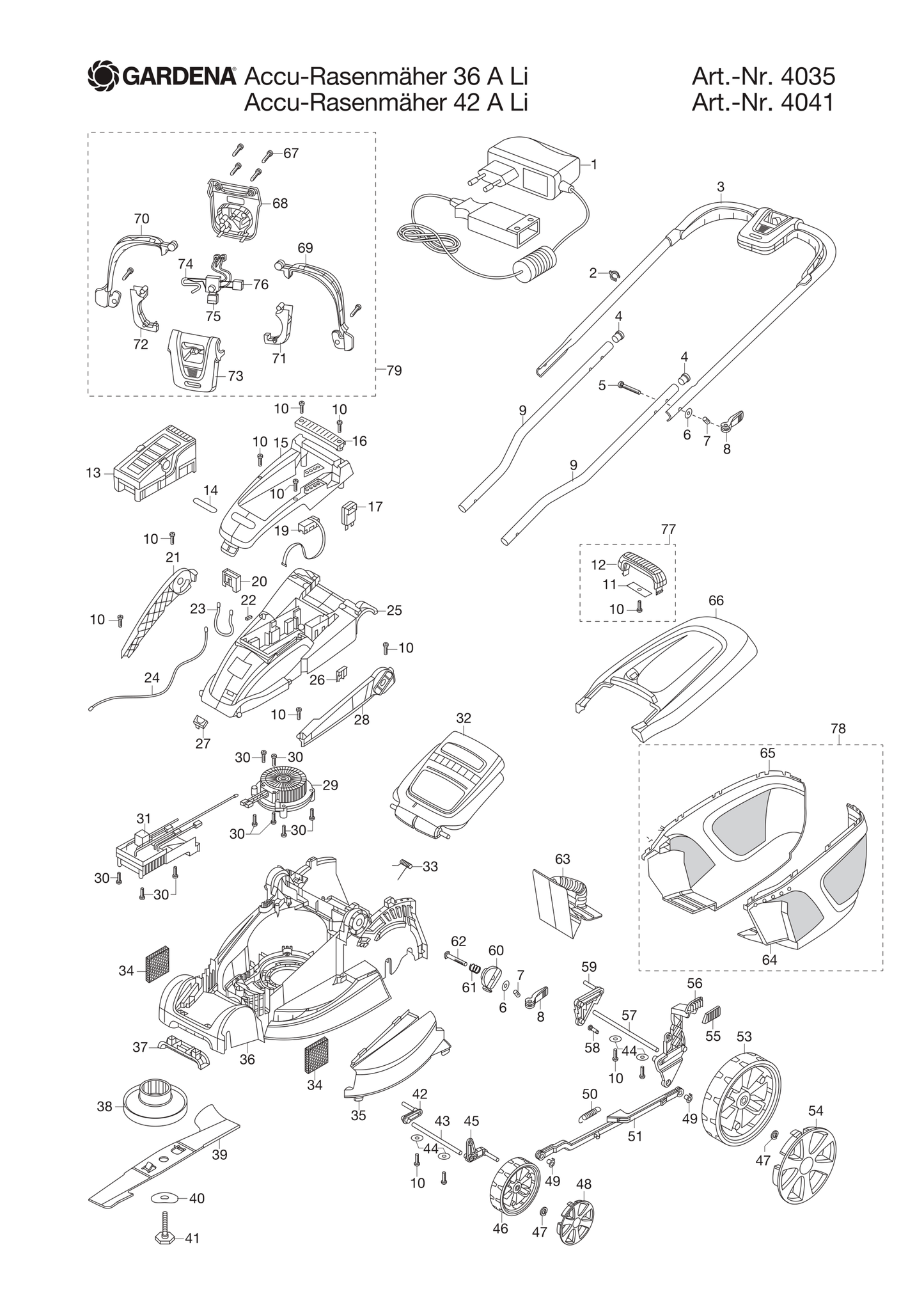 Husqvarna 510780702 onderdelentekening - positie 35