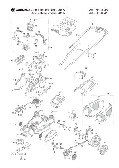 Husqvarna 510780702 onderdelentekening - positie 35