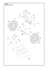 Husqvarna 519653434 onderdelentekening - positie 12