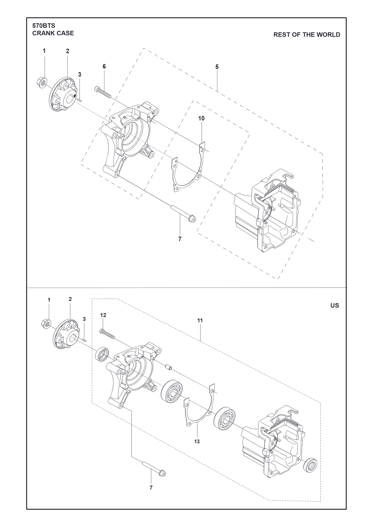 Husqvarna 576592701 onderdelentekening - positie 2
