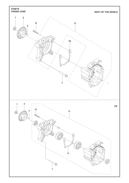 Husqvarna 576591102 onderdelentekening - positie 5