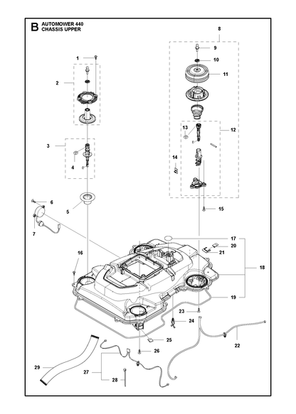 Husqvarna 579669101 onderdelentekening - positie 25