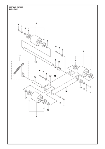 Husqvarna 505736101 onderdelentekening - positie 4