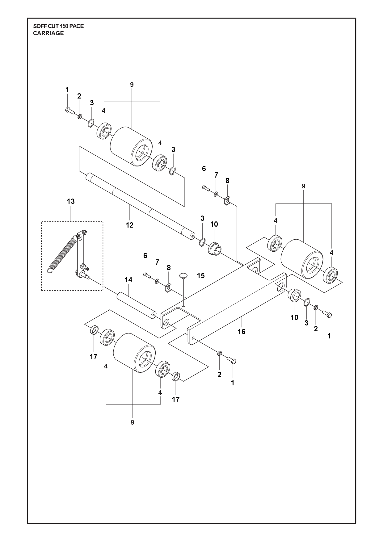 Husqvarna 505586801 onderdelentekening - positie 16
