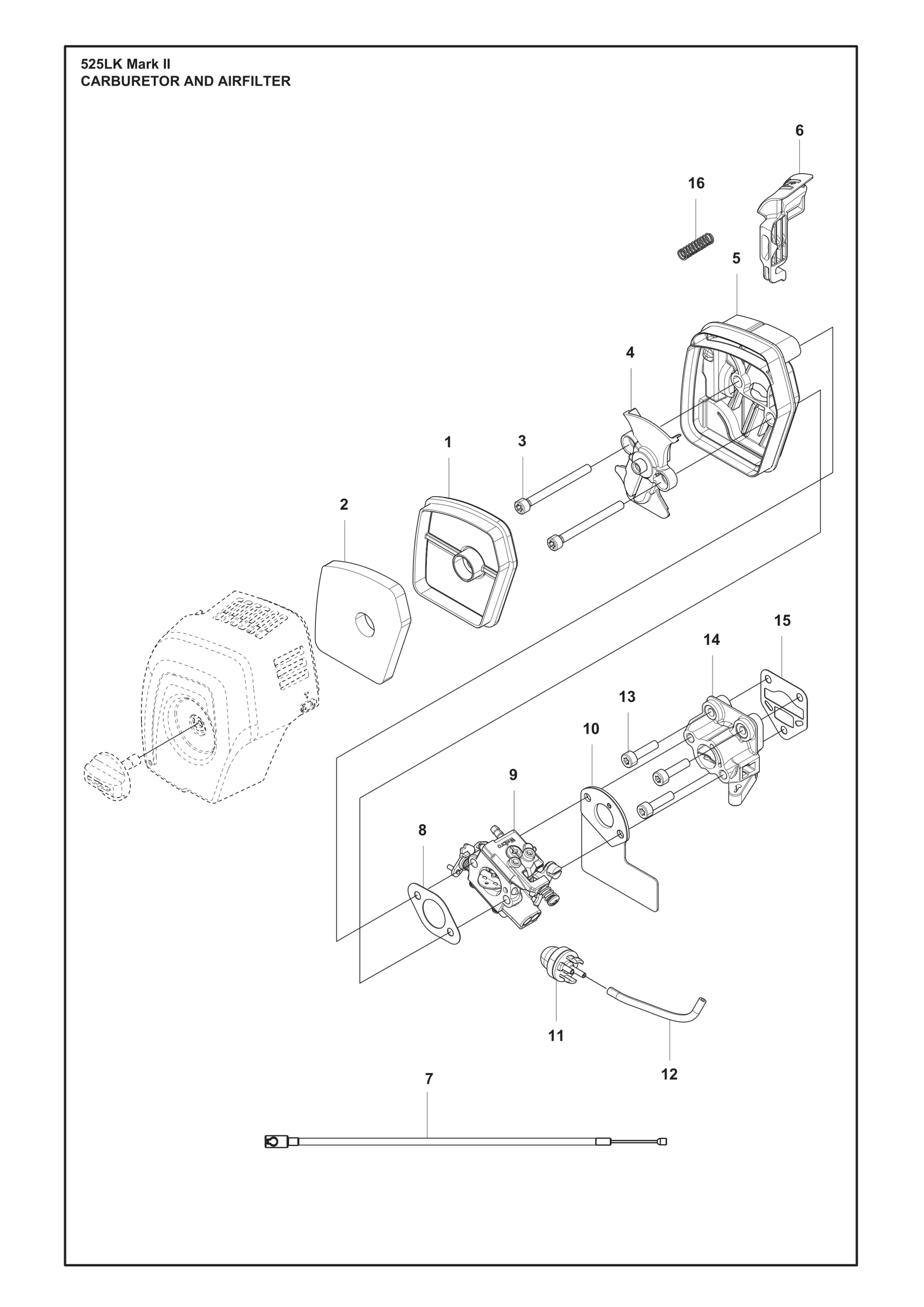 Husqvarna 504114301 onderdelentekening - positie 13